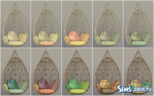 Подвесное кресло Wonderfully Woven Hanging Chair Recolors от Simsrocuted