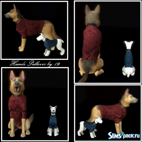 Вязанный пуловер для животных от Michaela P