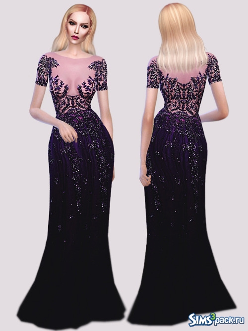 Платье FRS ZM Purple Gown от fashionroyaltysims