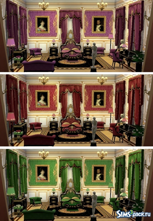 Проект "Дворцовые стили" Спальня "Да здравствует Ампир!" от LeonaLure