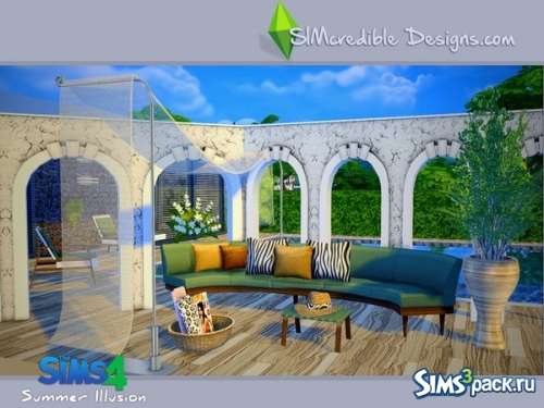 Набор мебели и декора Summer Illusion от SIMcredible