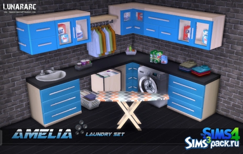 Набор мебели для прачечной_Amelia Laundry Set от Lunararc