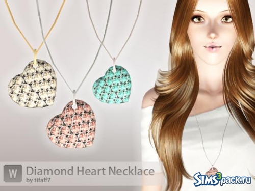 Ожерелье Diamond Heart Necklace от tifaff7