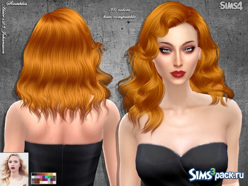 Женская причёска Hair s23 Johansson от SintikliaSims