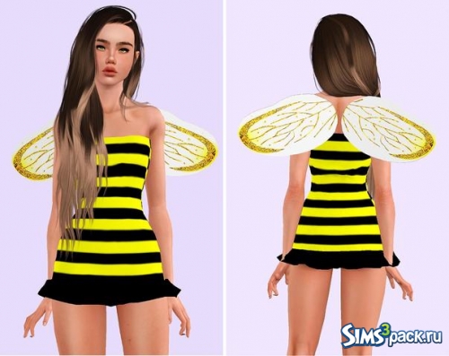 Платье и Крылья Bumble Bee Dress and Wings от pixelecstasy