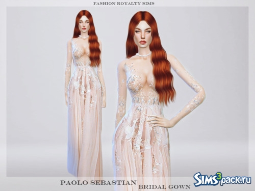 Платье Bridal Bird Gown от FashionRoyaltySims