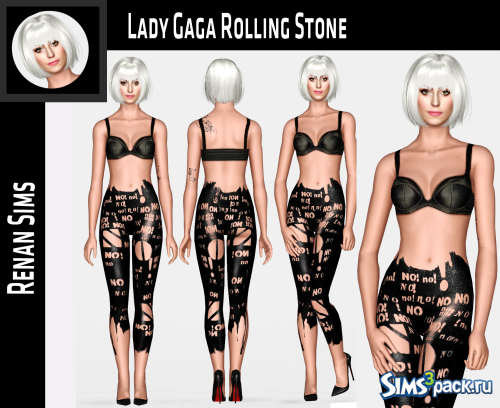 Костюм Lady Gaga Rolling Stone 2009 от Renansims