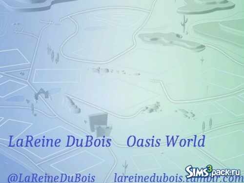 Мод ompletely Empty Oasis World to replace EA Oasis Springs от LaReineDubois