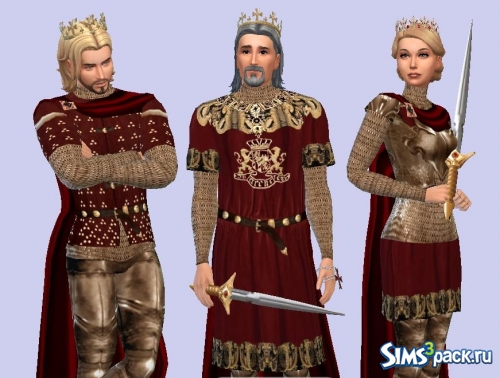 Сет средневековой королевской одежды"На войне, как на войне" от LeonaLure