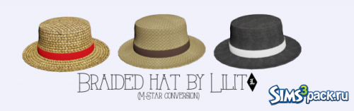 Плетёная шляпка/braided hat от Lilit