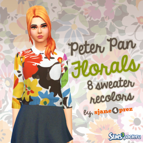 Кофта Peter Pan Florals от 4PrezSims4