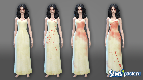 Грязное платье с кровью Undead Bride от BerrySimlish