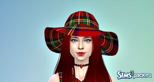 Платье и шляпа RedInBlackCage от goticot