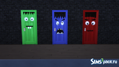 Двери с монстрами Monsta Doors от BerrySimlish