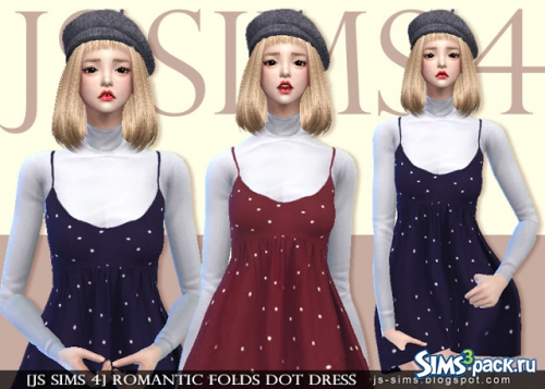 Романтичное платье от JS Sims 4