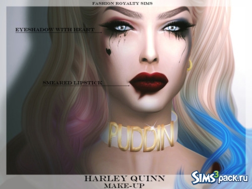 Мейк-ап &quot;Harley Quinn&quot; от FashionRoyaltySims