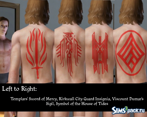 Татуировки из игры "Dragon Age" от analect