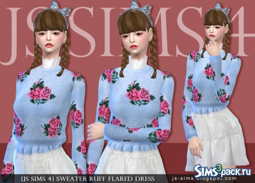 Платье и свитер от JS SIMS 4