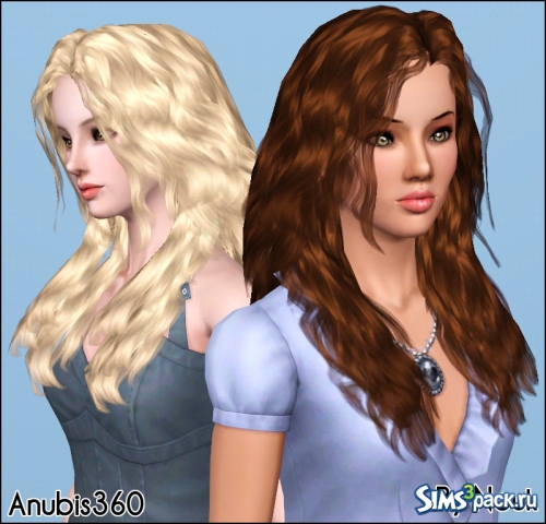 Длинные волнистые женские волосы от Anubis360