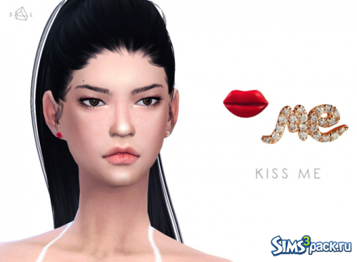 Серьги KISS ME (Alison Lou) от Starlord Sims