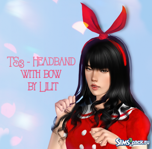 Ободок Headband with bow от Lilit