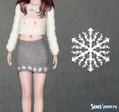 Юбка Snowflake H skirt от ppomi