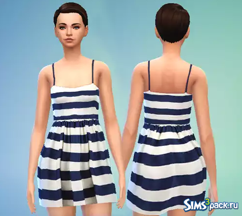 Полосатое платье Striped Dress от PureSims