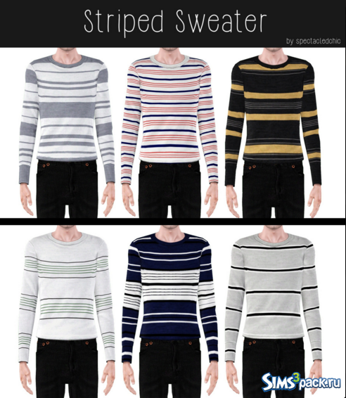 Свитер Striped Sweater от spectacledchic