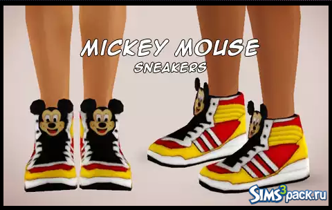 Кроссовки Mickey Mouse от MODISH KITTEN
