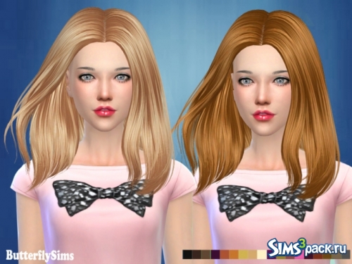 Прическа Hairstyle 185-No hat от Butterflysims