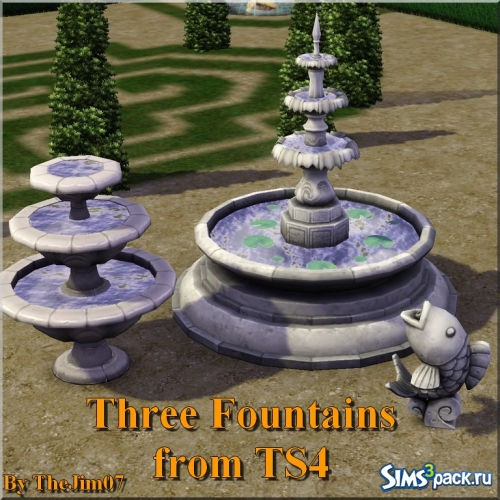 Три Фонтана из The Sims 4 от TheJim07