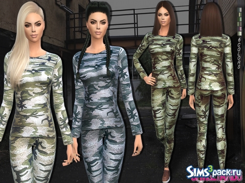 Спортивный костюм Camouflage от sims2fanbg