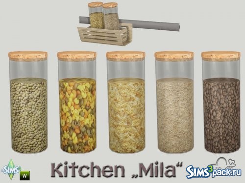 Кухонные принадлежности Mila стеклянная банка от BuffSumm