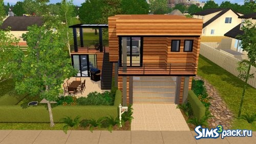 Современный маленький деревянный дом от simsgal2227