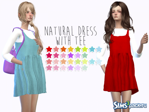 Платье Natural Dress with Tee от sensFelipa