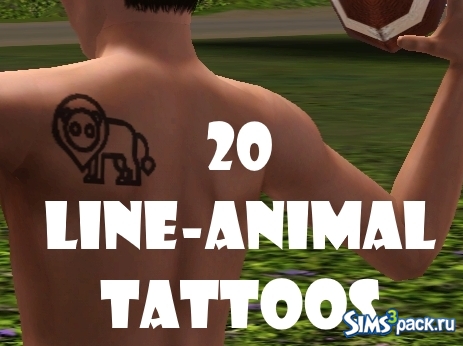 20 перекрашиваемых татуировок животных от kbalt