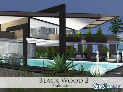 Дом Black Wood 2 от Pralinesims