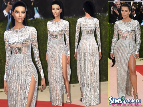 Платье Kim Kardashian от sims2fanbg