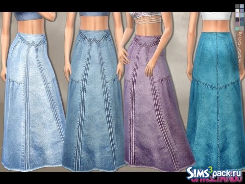 Джинсовая юбка от sims2fanbg