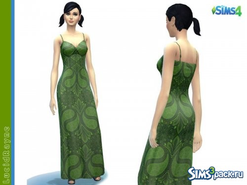 Платье Royal Green Maxi от LucidRayne
