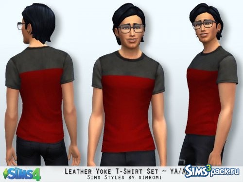 Набор мужских футболок Leather Yoke YA/AM от simromi