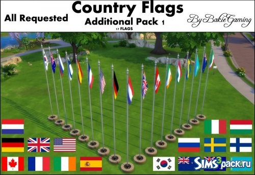 Анимированные флаги стран от Bakie