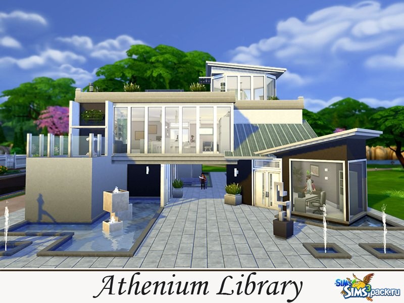 Скачать библиотека Athenium от evi для Симс 4