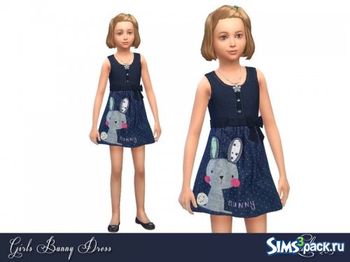 Детское платье с кроликом от Lulu265
