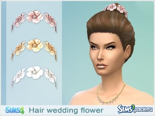 Свадебное украшение для волос с цветами