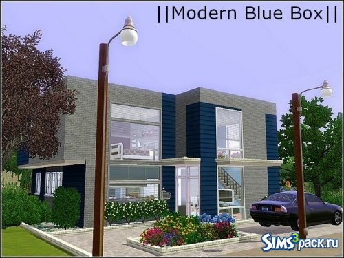 Дом Modern Blue Box от Manderinchen