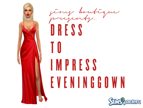 Платье Impress Evening Gown от simsboutique