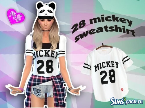 ''28 mickey'' sweatshirt/''28 микки''Свитшот