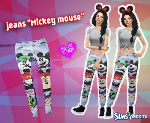 Jeans &quot;Mickey mouse&quot;/Джинсы''Микки Маус&quot; от Rena2002