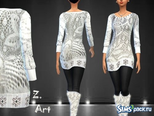 Платье - свитер Snowflake от Zuckerschnute20